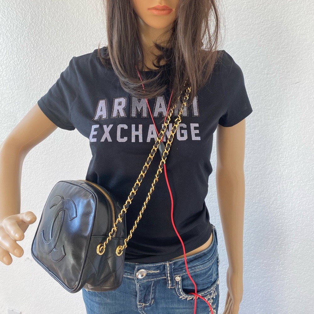 ๐ท๐ทCHANEL ๐ธ๐ธ Black Leather timeless Camera Bag GHW - Picture 15 of 17